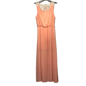 NWT DOUBLE ZERO PEACH AND LACE SUNDRESS SIZE L